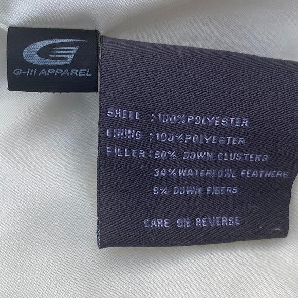 Kenneth Cole Reaction Down Puffer Jacket Ivory G-III Quilted Coastal Old Money-M - Picture 12 of 14